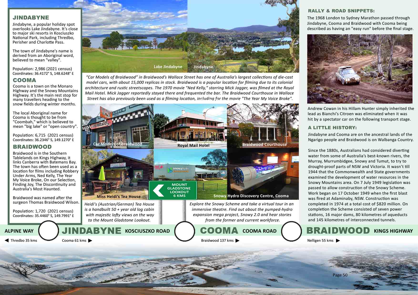 Great Southern Road - JINDABYNE - COOMA - BRAIDWOOD